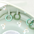 Interactive Baby Swim Seat with Canopy - Seagull Green