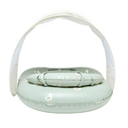 Interactive Baby Swim Seat with Canopy - Seagull Green