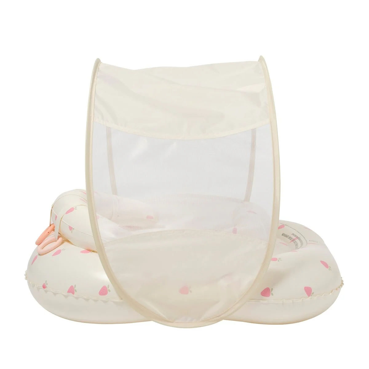 Interactive Baby Swim Seat with Canopy - Strawberry Pink