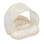 Interactive Baby Swim Seat with Canopy - Strawberry Pink