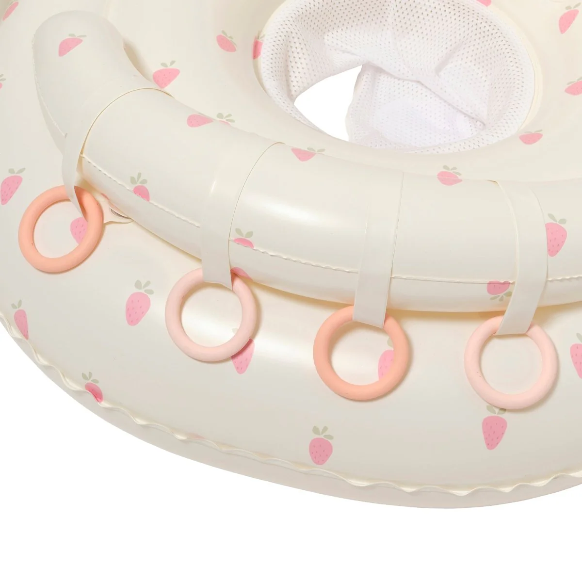 Interactive Baby Swim Seat with Canopy - Strawberry Pink
