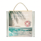 Inflatable Baby Body Ring - Pink & White Candy Stripes