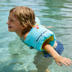 Kids Inflatable Arm Floaties - Blue-Yellow Mushroom Star