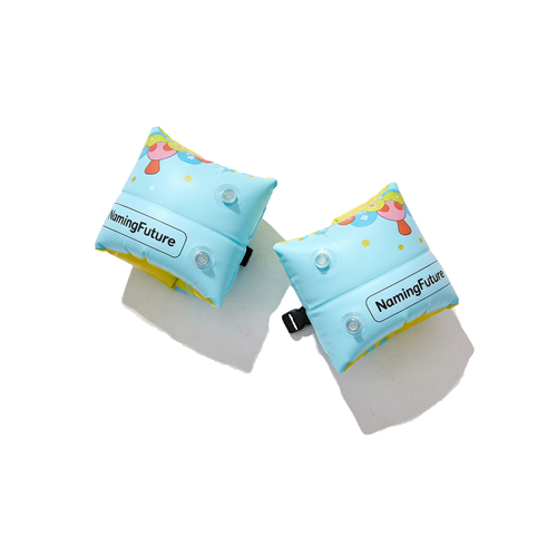 Kids Inflatable Arm Floaties - Blue-Yellow Mushroom Star